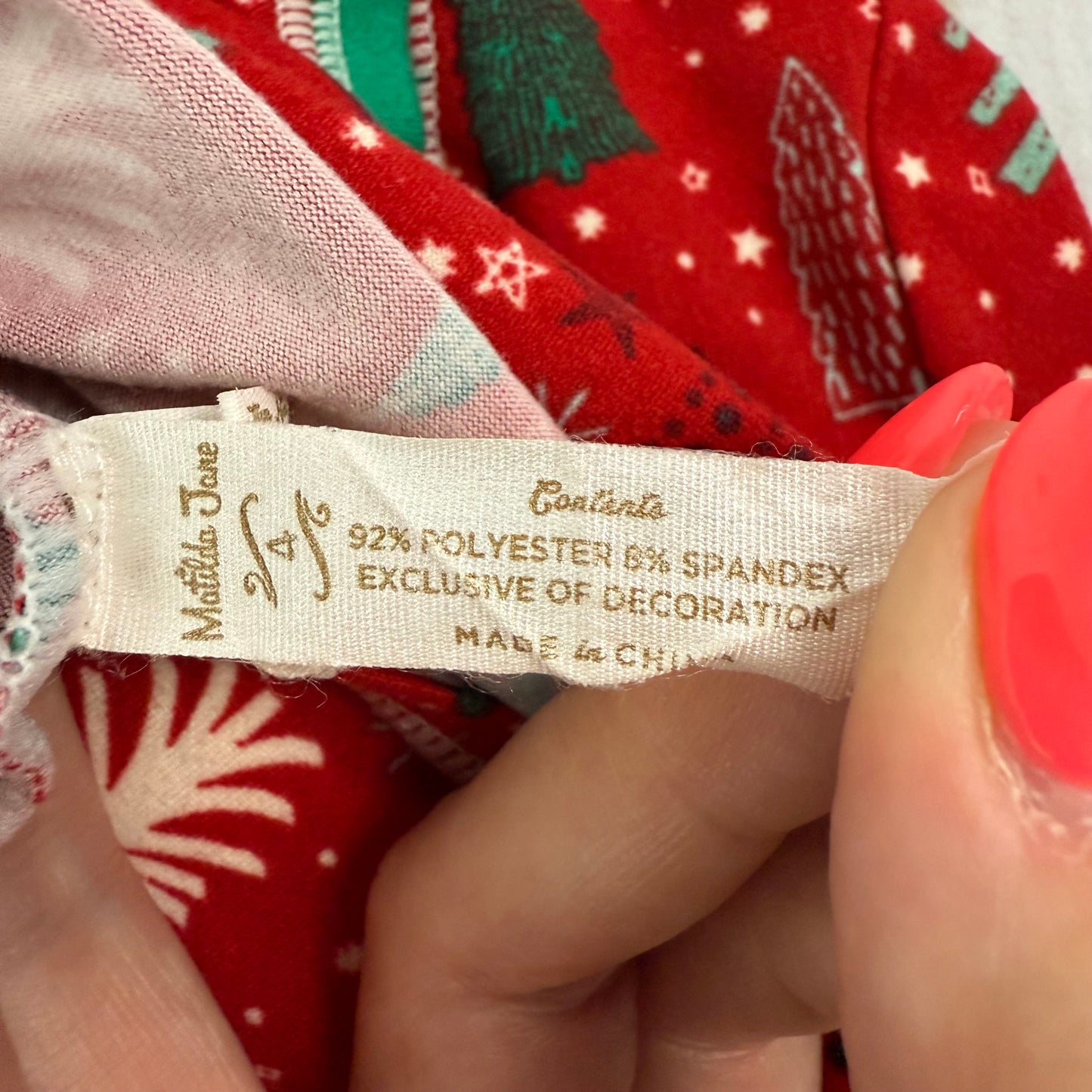 matilda jane holiday trees klara snug pajama set 4T