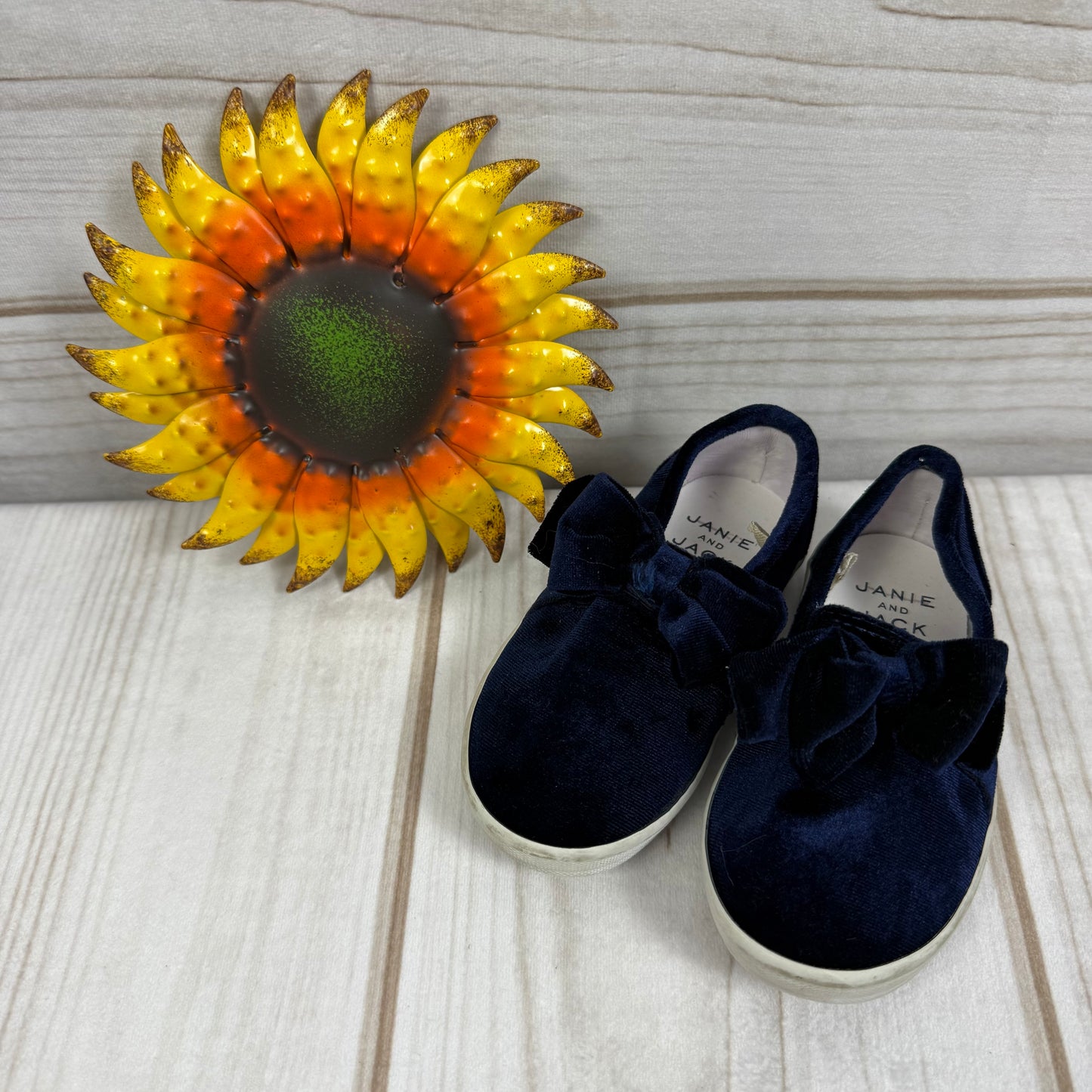 janie and jack velvet slip on shoes 7C