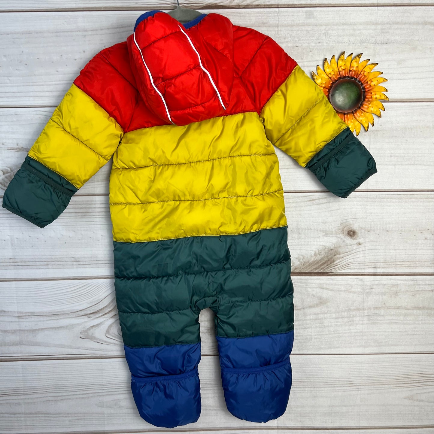hanna andersson insulated full zip snowsuit 18-24M