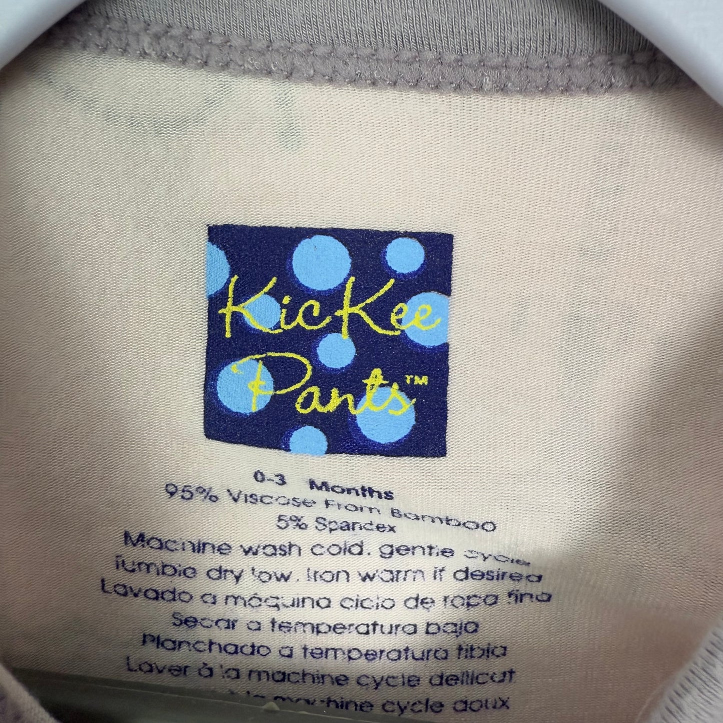 kickee pants ruffle footie 0-3M