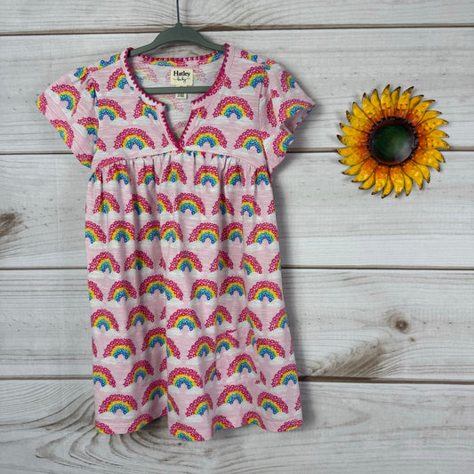 hatley toddler girls magical rainbows puff dress 4T