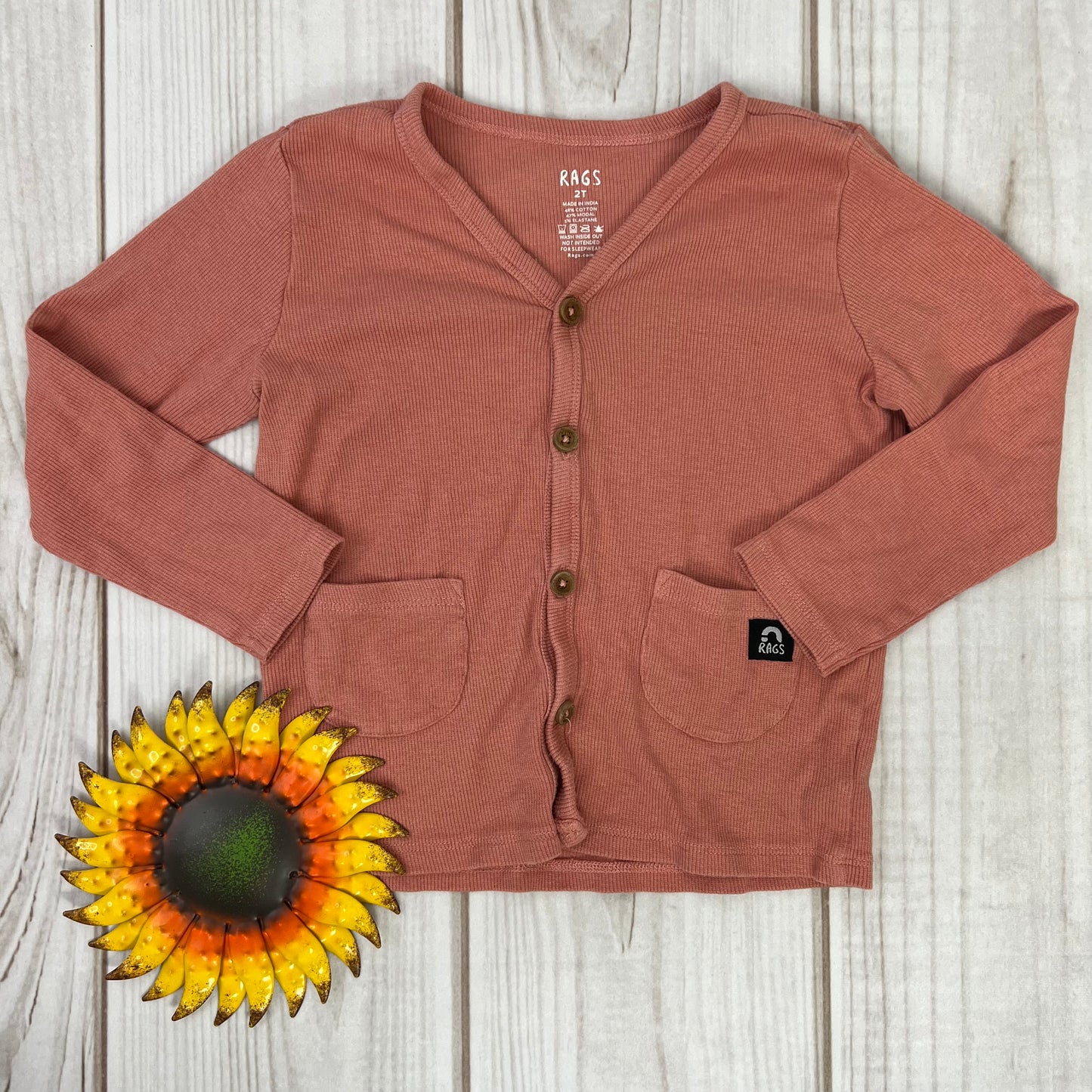 rags essential cardigan 2T