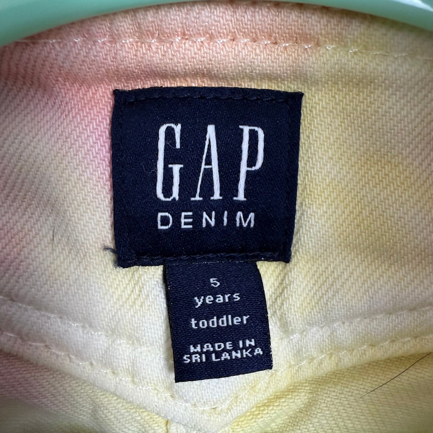 gap kids tie-dye denim overall dress 5T