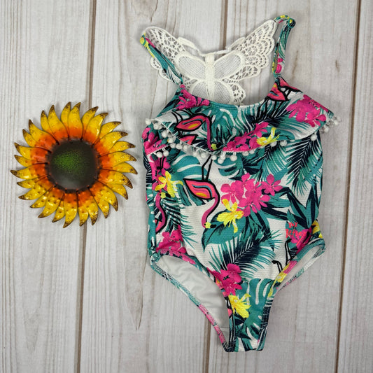 betsey johnson toddler girls crochet one piece swimsuit 2T