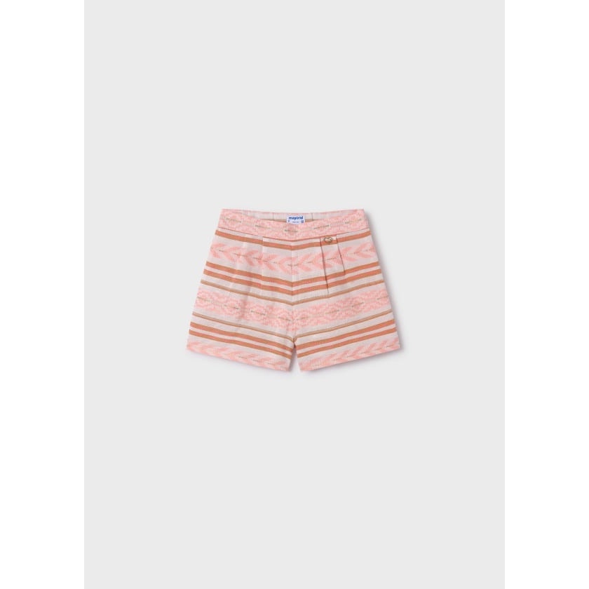 mayoral girls asymmetrical jacquard top and shorts 10