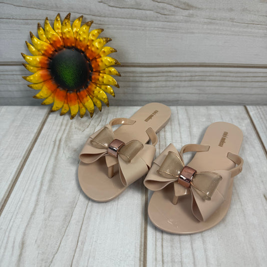 mini melissa girls harmonic sweet bow flip flips 1Y