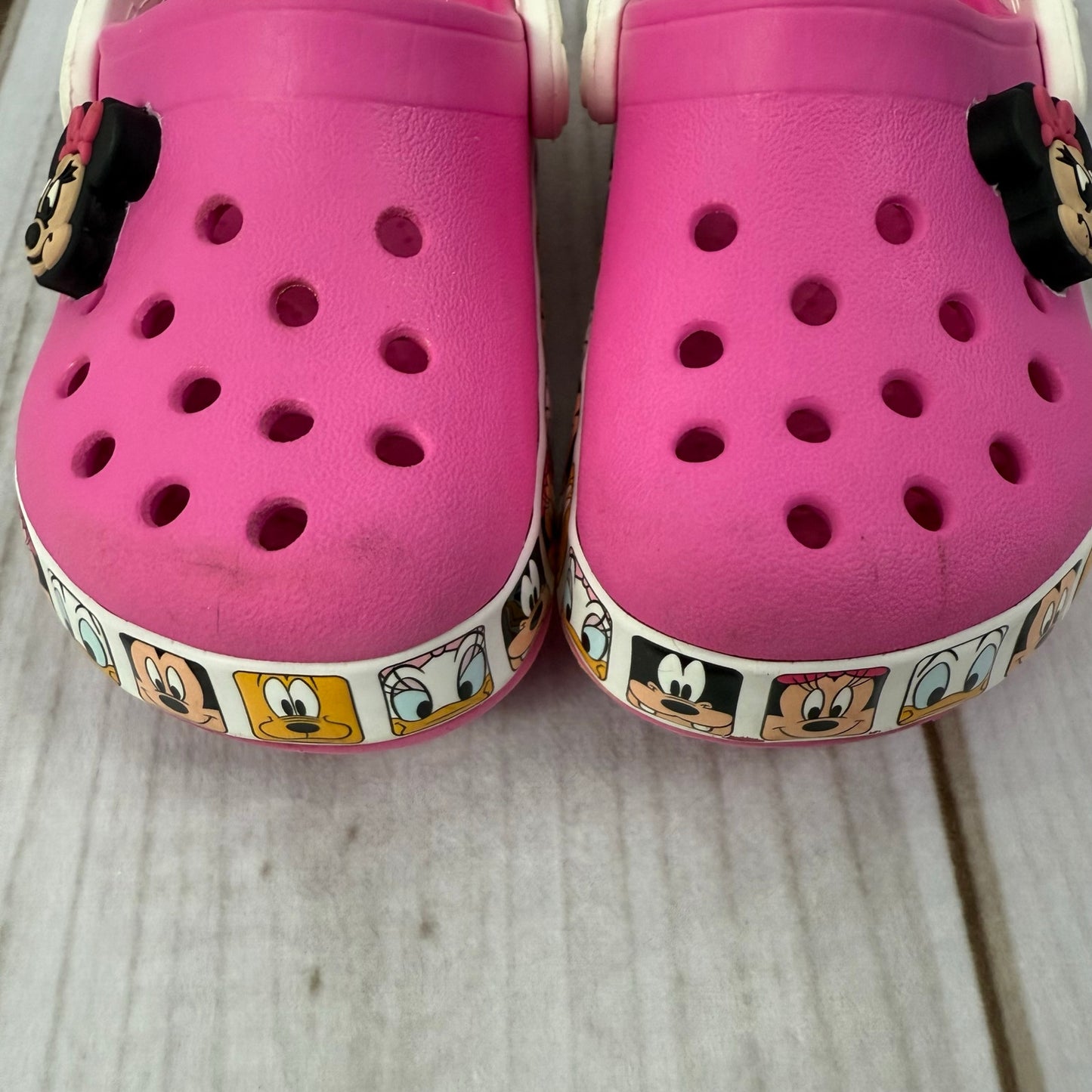 crocs x disney minnie mouse toddler shoes 7C