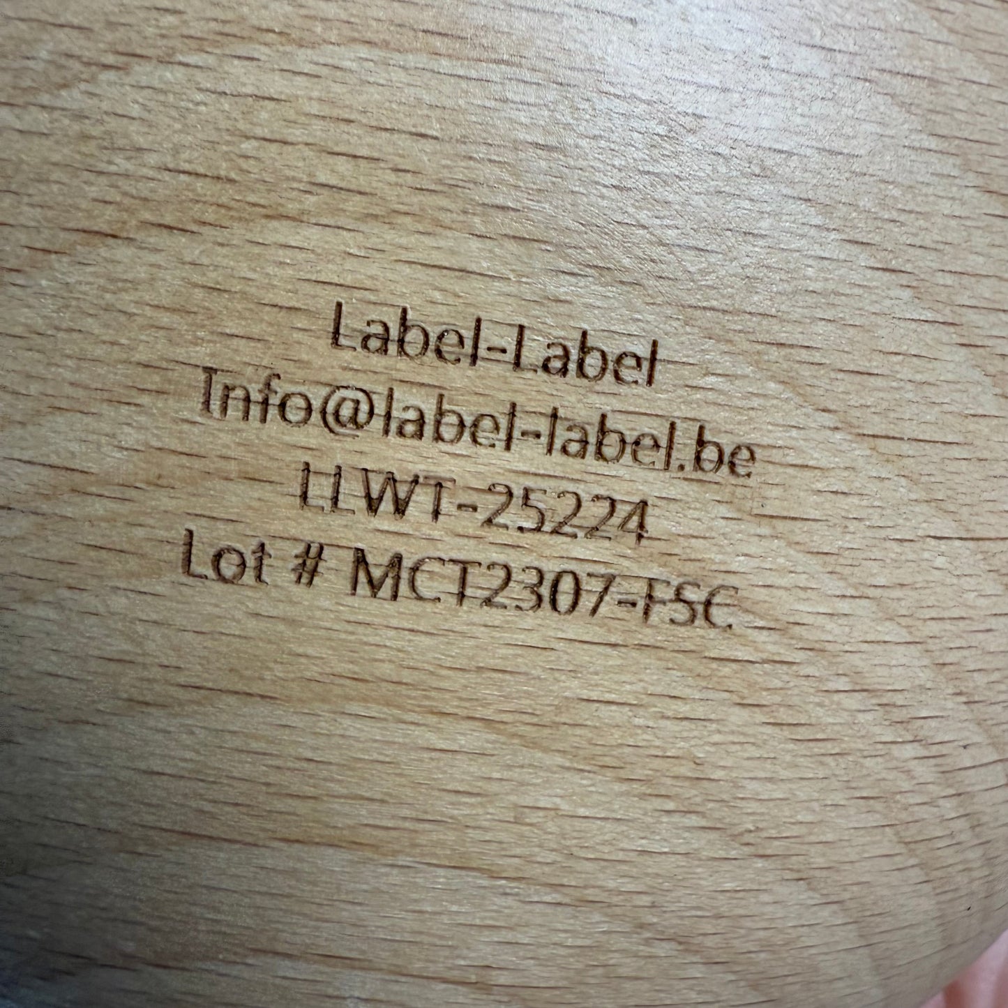 label label wood stacking rings