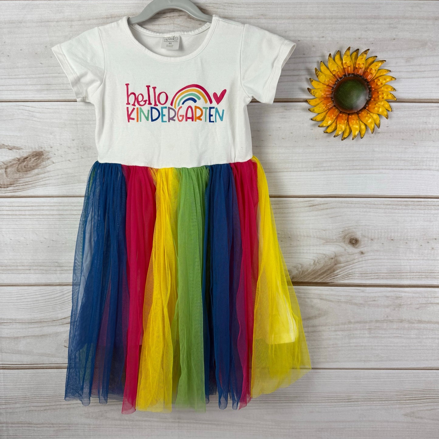 sweet wink girls hello kindergarten tulle dress 6X