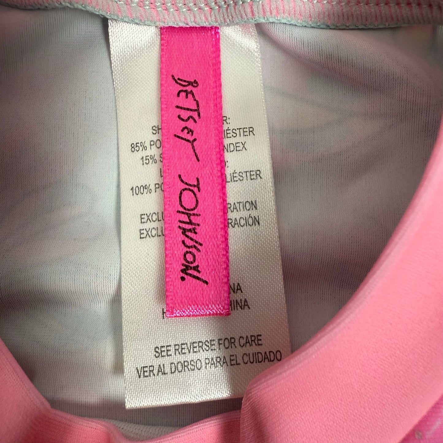 betsey johnson girls long sleeve tankini swimsuit 12M