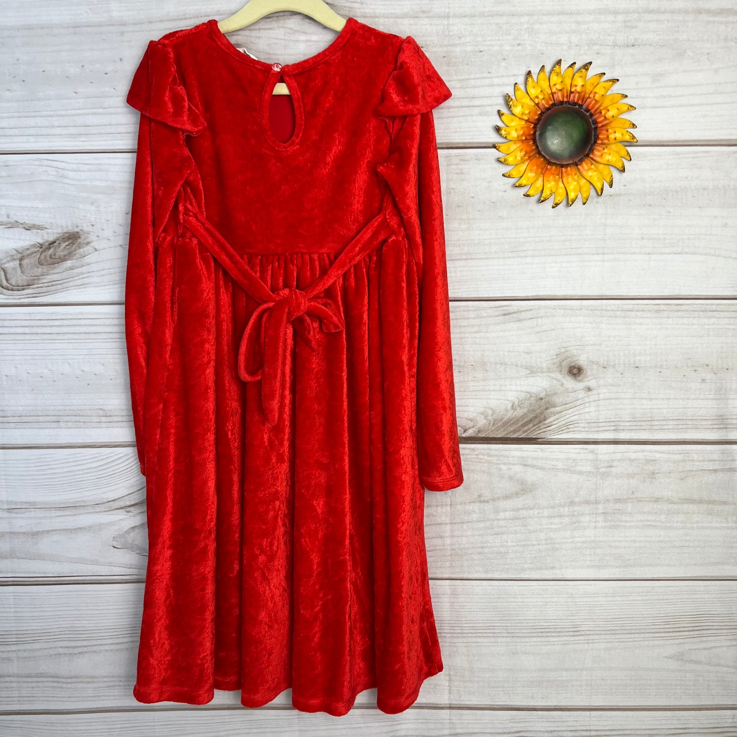 birdie bean velvet twirl dress