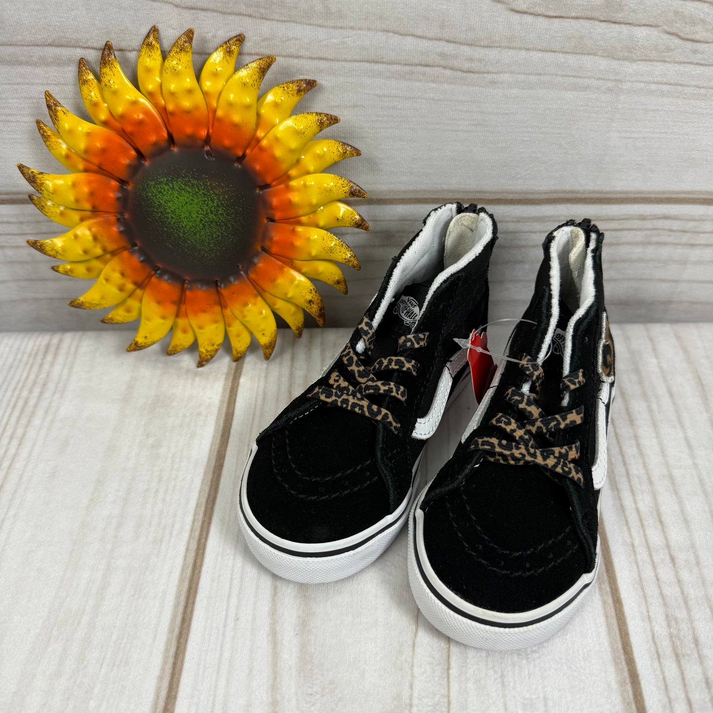 vans hi-zip leopard 7.5C