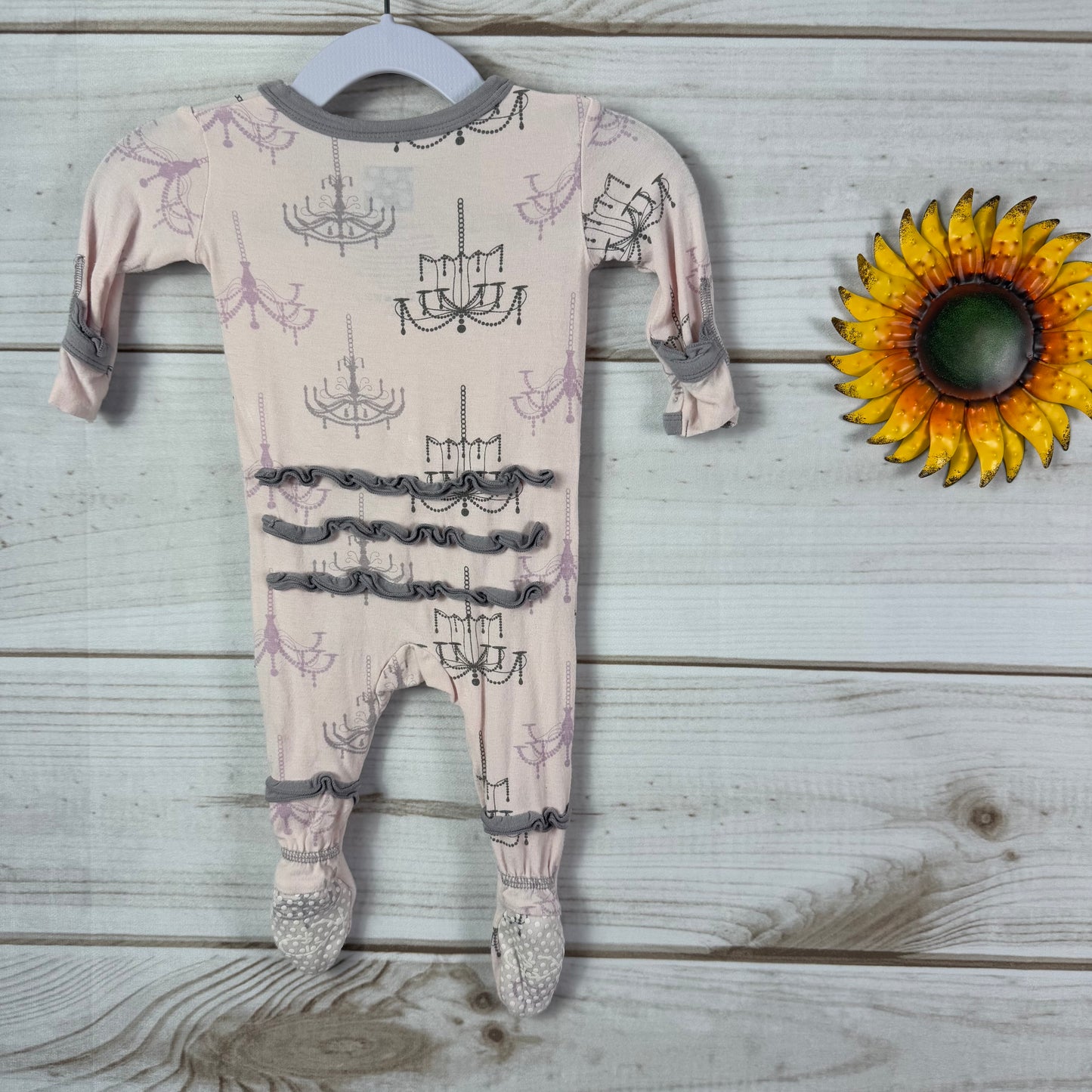 kickee pants ruffle footie 0-3M