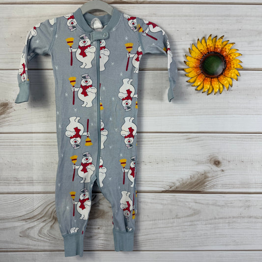 hanna andersson frosty the snowman pajamas 12-18M