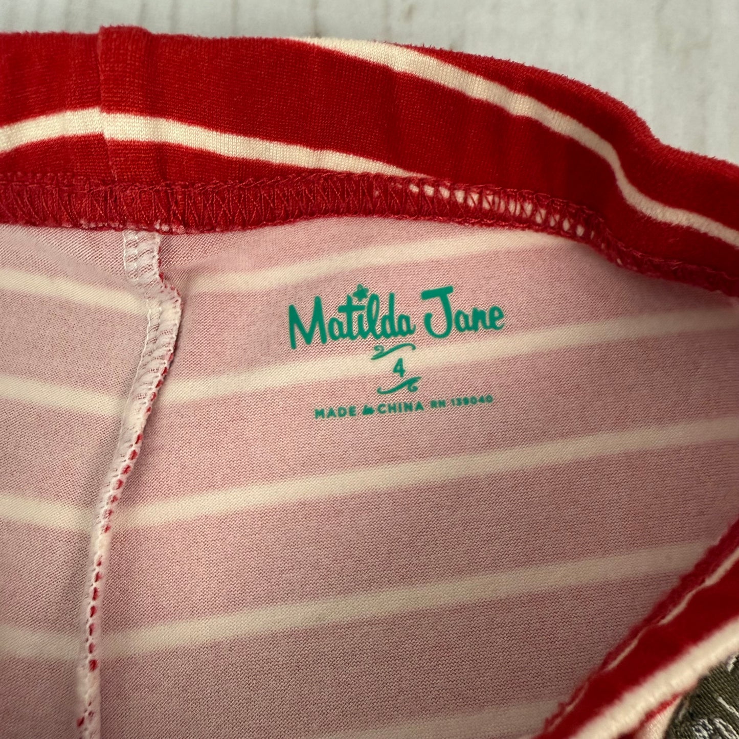 matilda jane holiday trees klara snug pajama set 4T