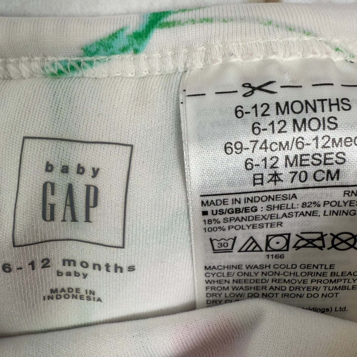 baby gap rash guard set 6-12M