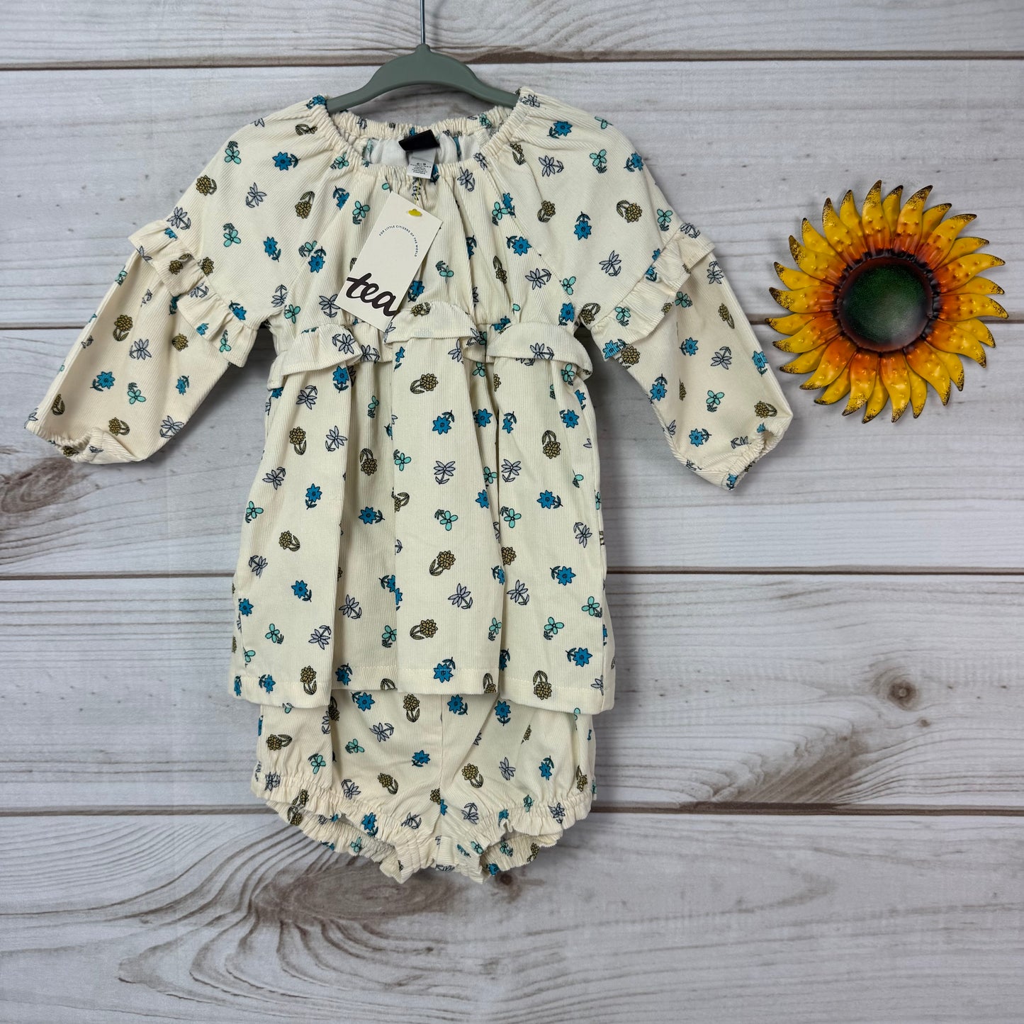 tea collection corduroy dress set 6-9 months
