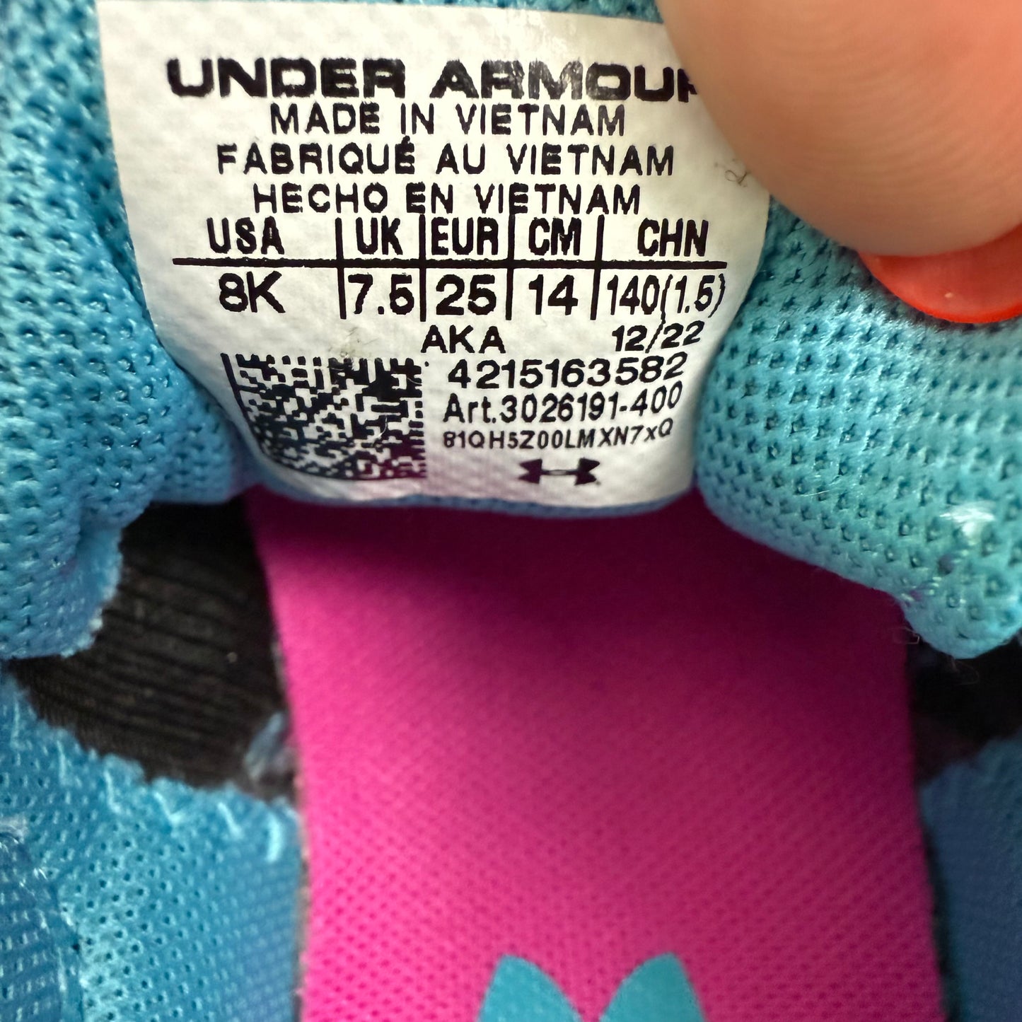 under armour assert 10 tennis shoes 8C
