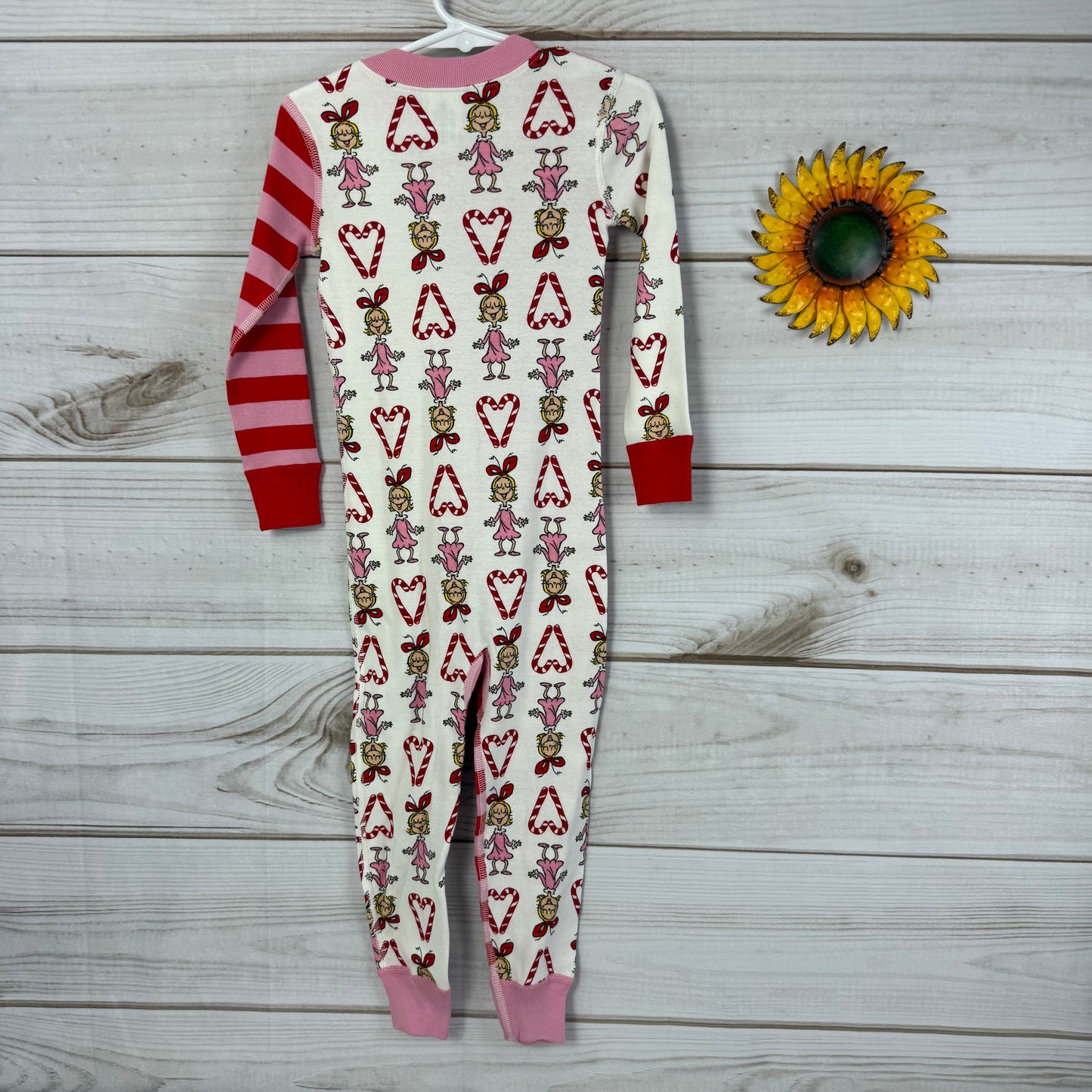 hanna andersson x grinch zip sleeper 3T