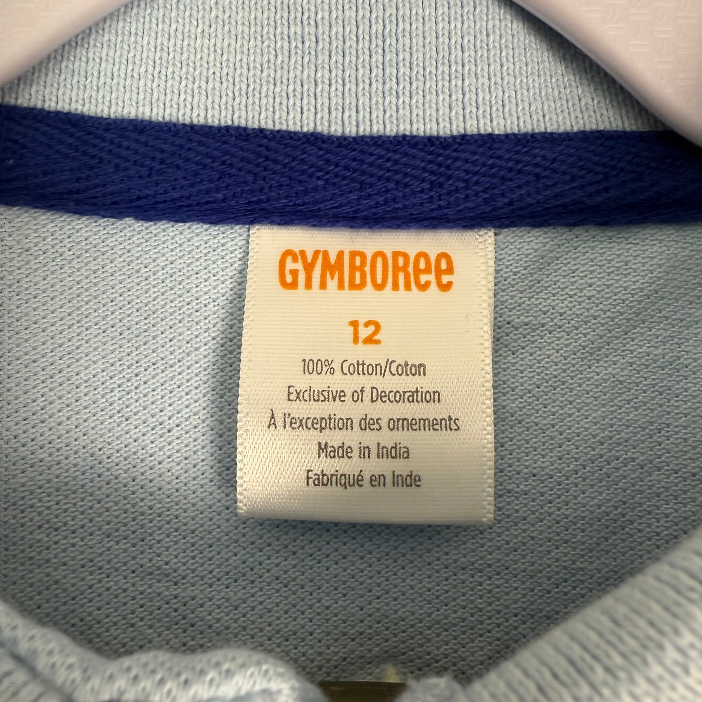 gymboree boys bunny polo tee 12