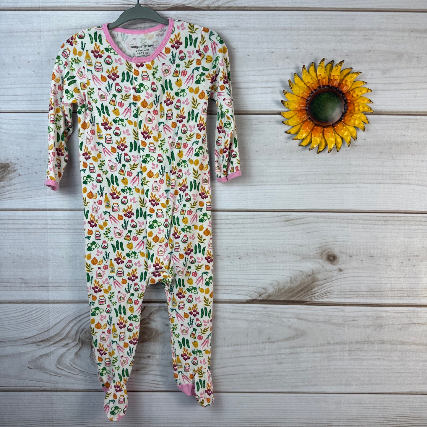 magnetic me modal ruffle footie 6-9M