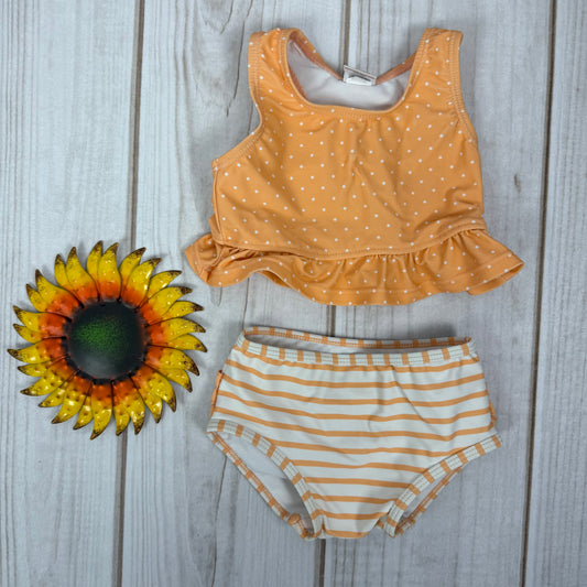 ruffle butts two piece swim set 12-18M