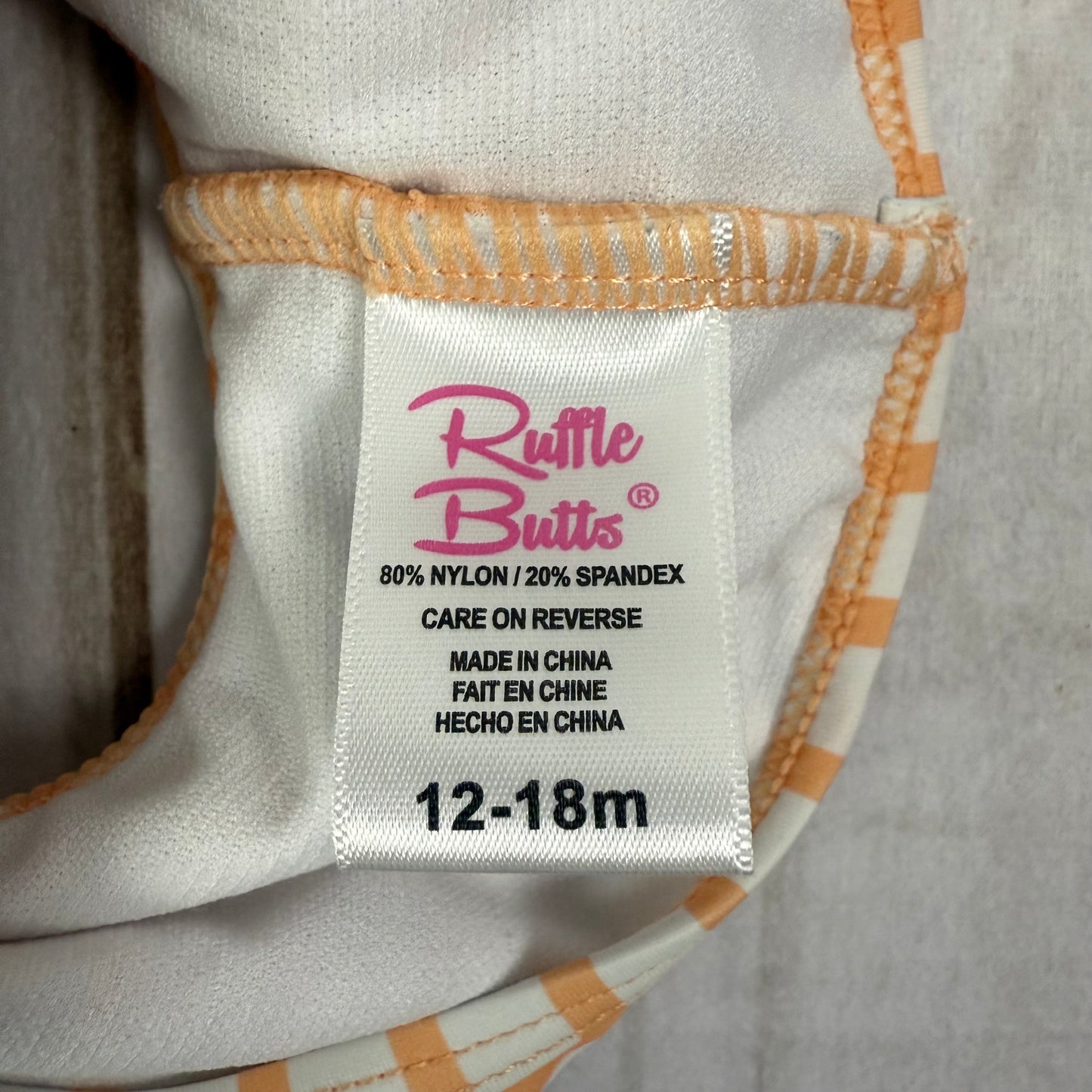 ruffle butts two piece swim set 12-18M