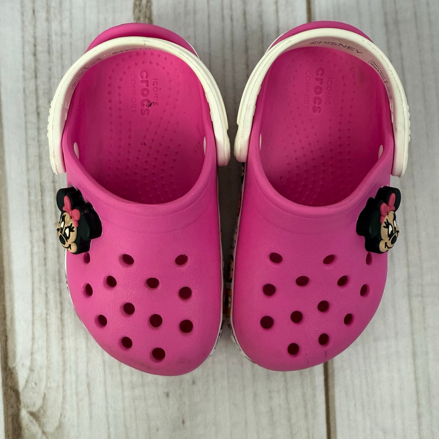 crocs x disney minnie mouse toddler shoes 7C