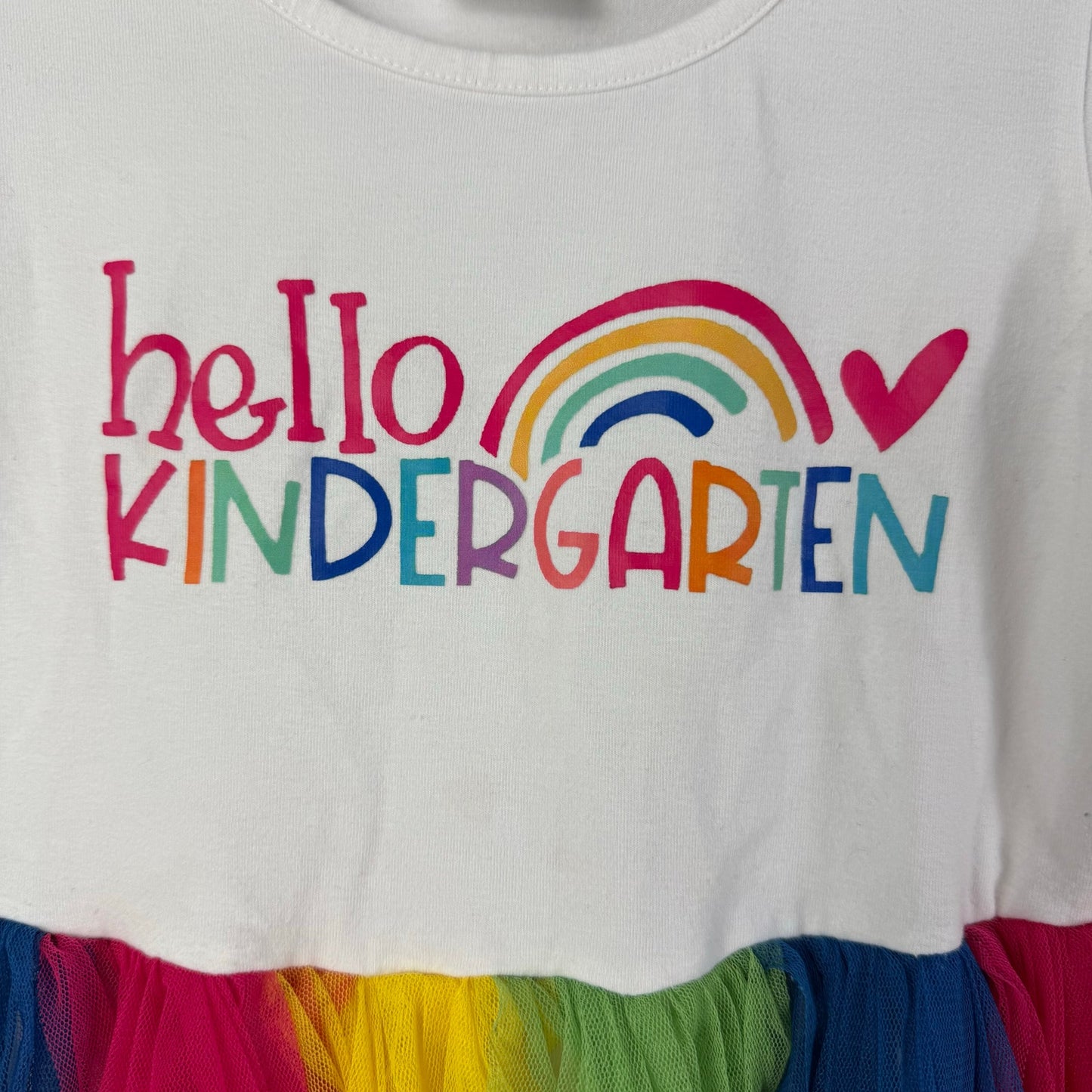 sweet wink girls hello kindergarten tulle dress 6X