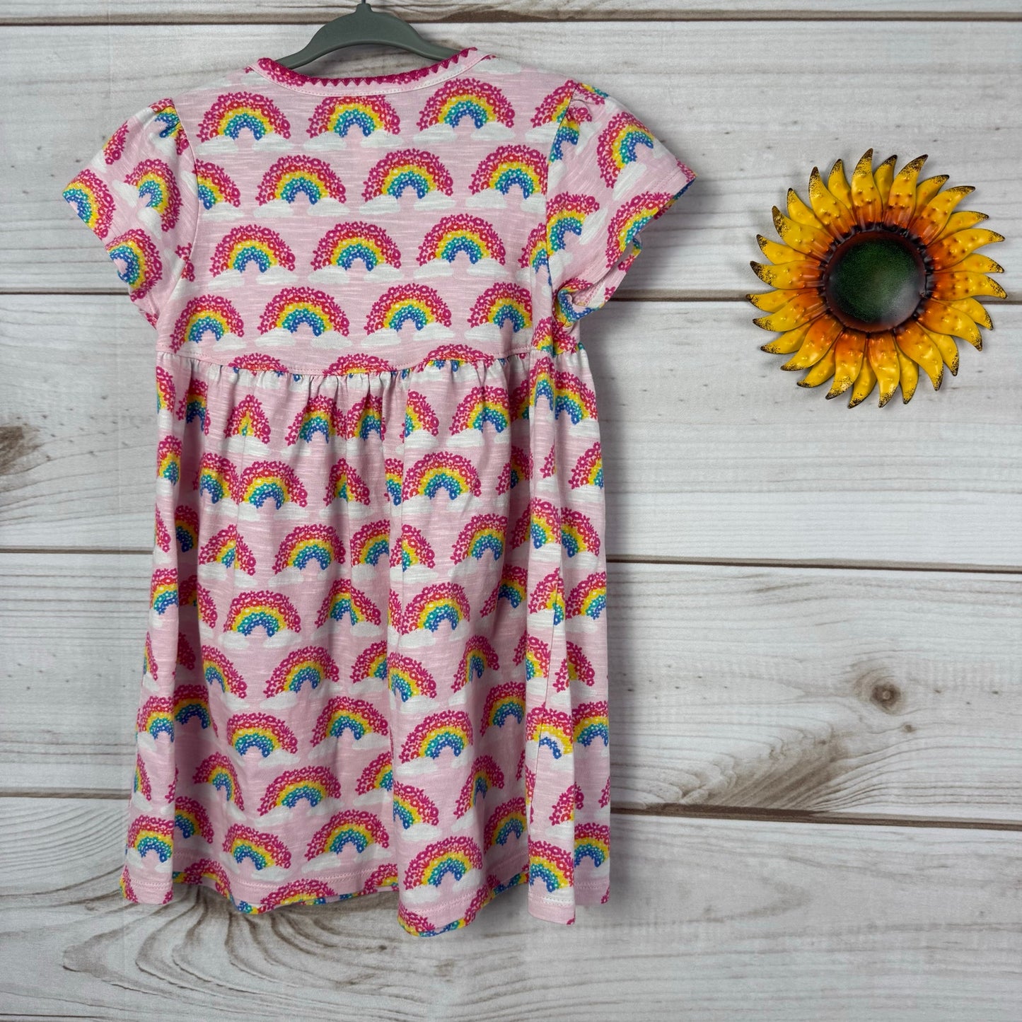 hatley toddler girls magical rainbows puff dress 4T