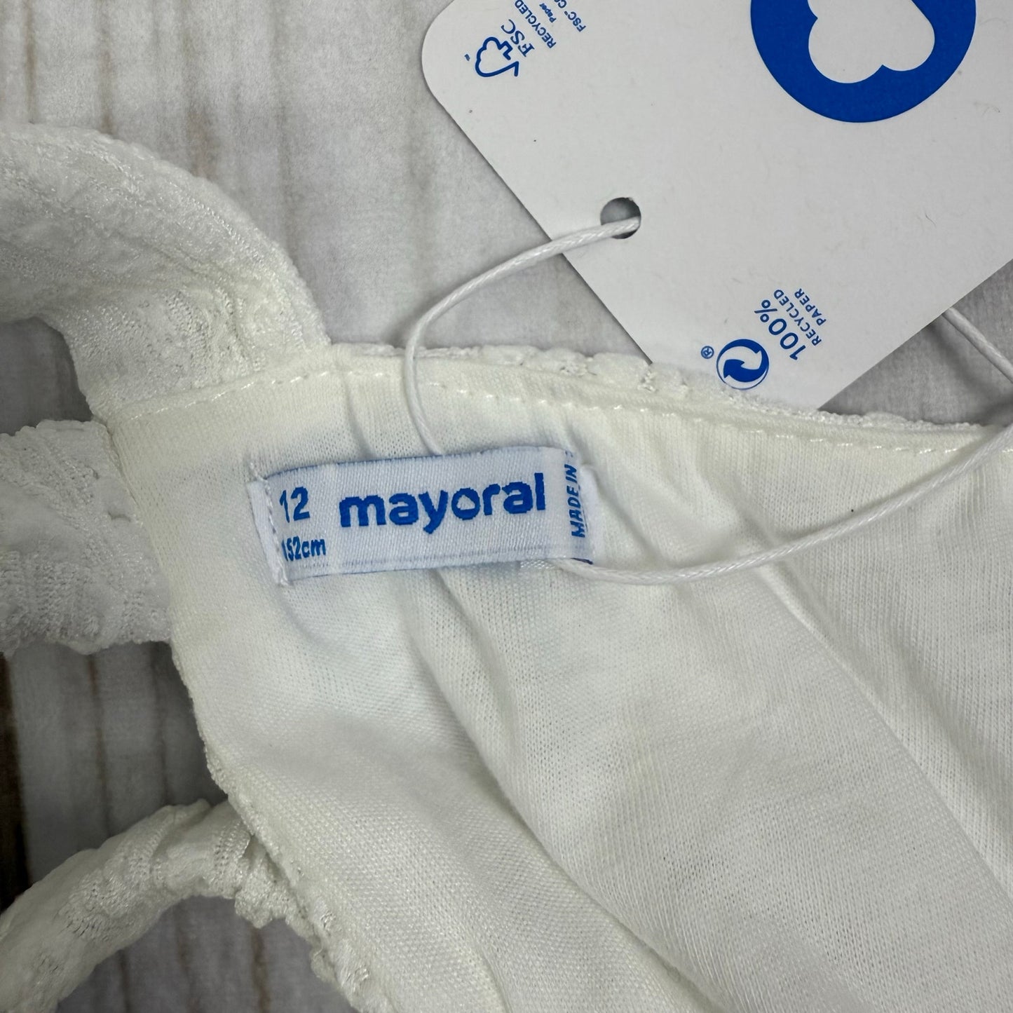mayoral girls natural tank dress 12