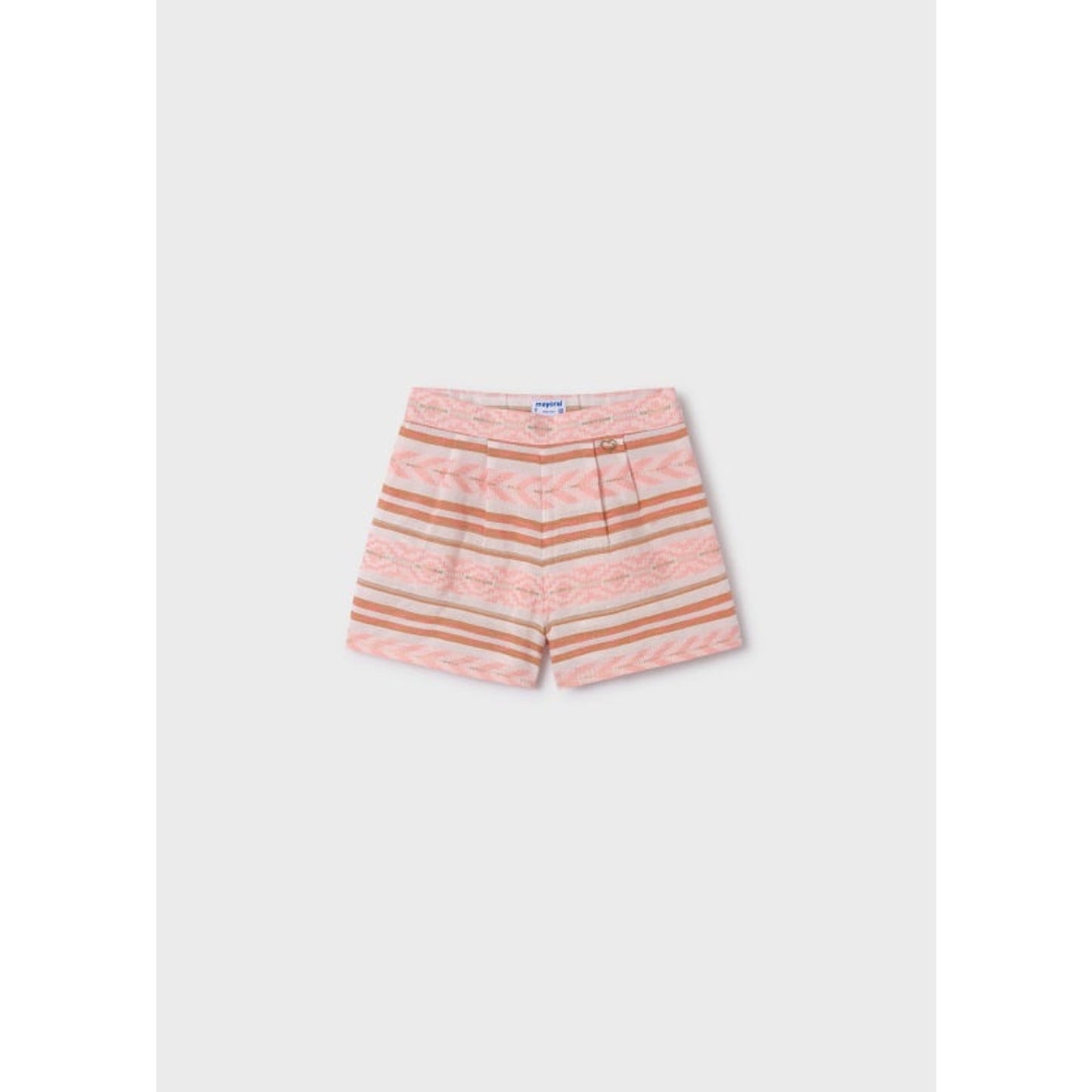 mayoral girls asymmetrical jacquard top and shorts 12