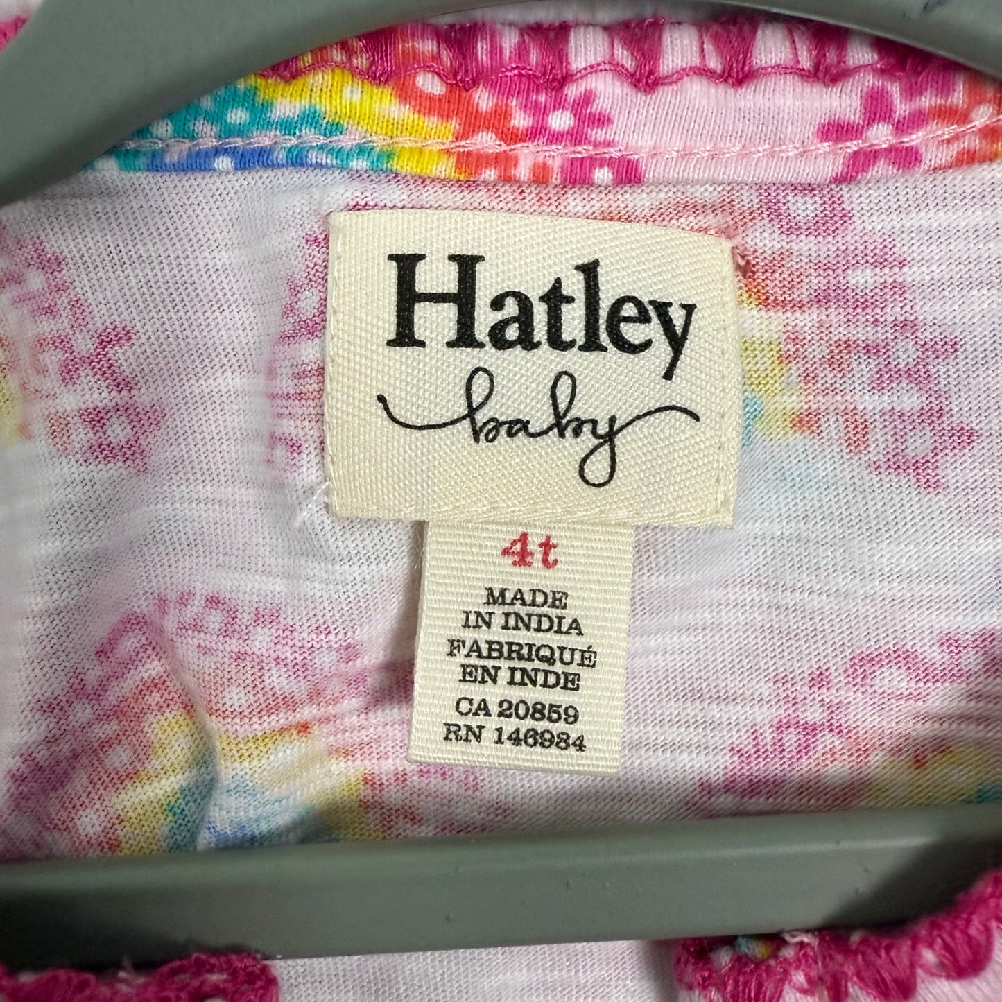 hatley toddler girls magical rainbows puff dress 4T