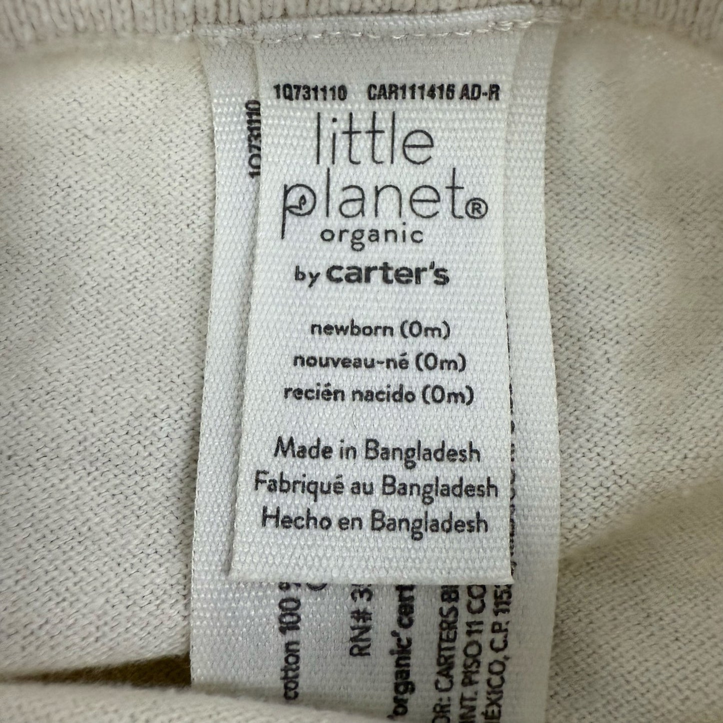 little planet organic baby girl newborn outfit