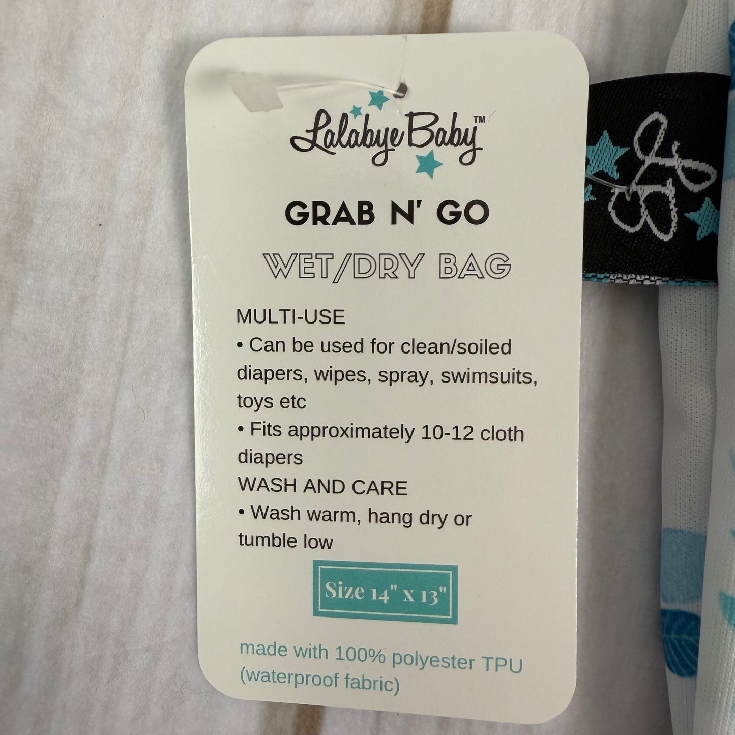 lalabye baby grab n go wet bag