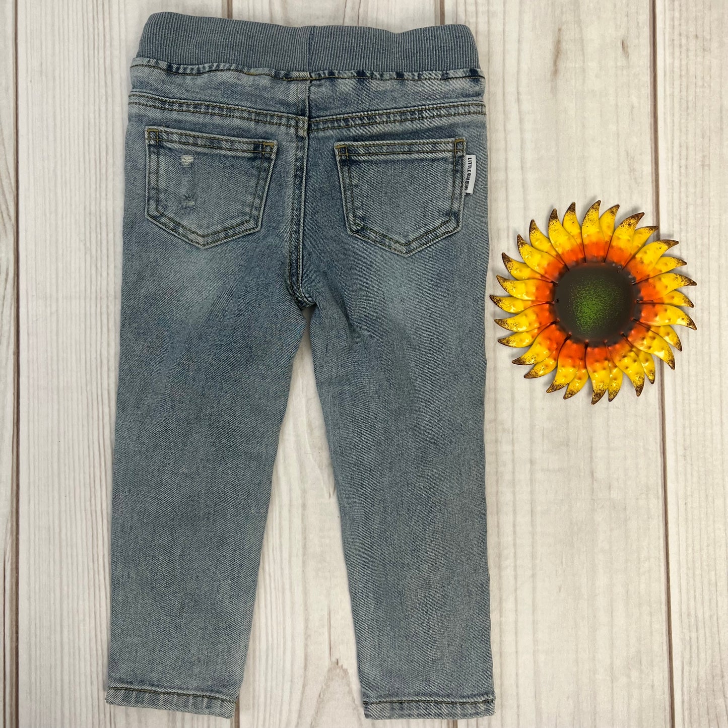 little bum bums distressed skinny jeans 3T