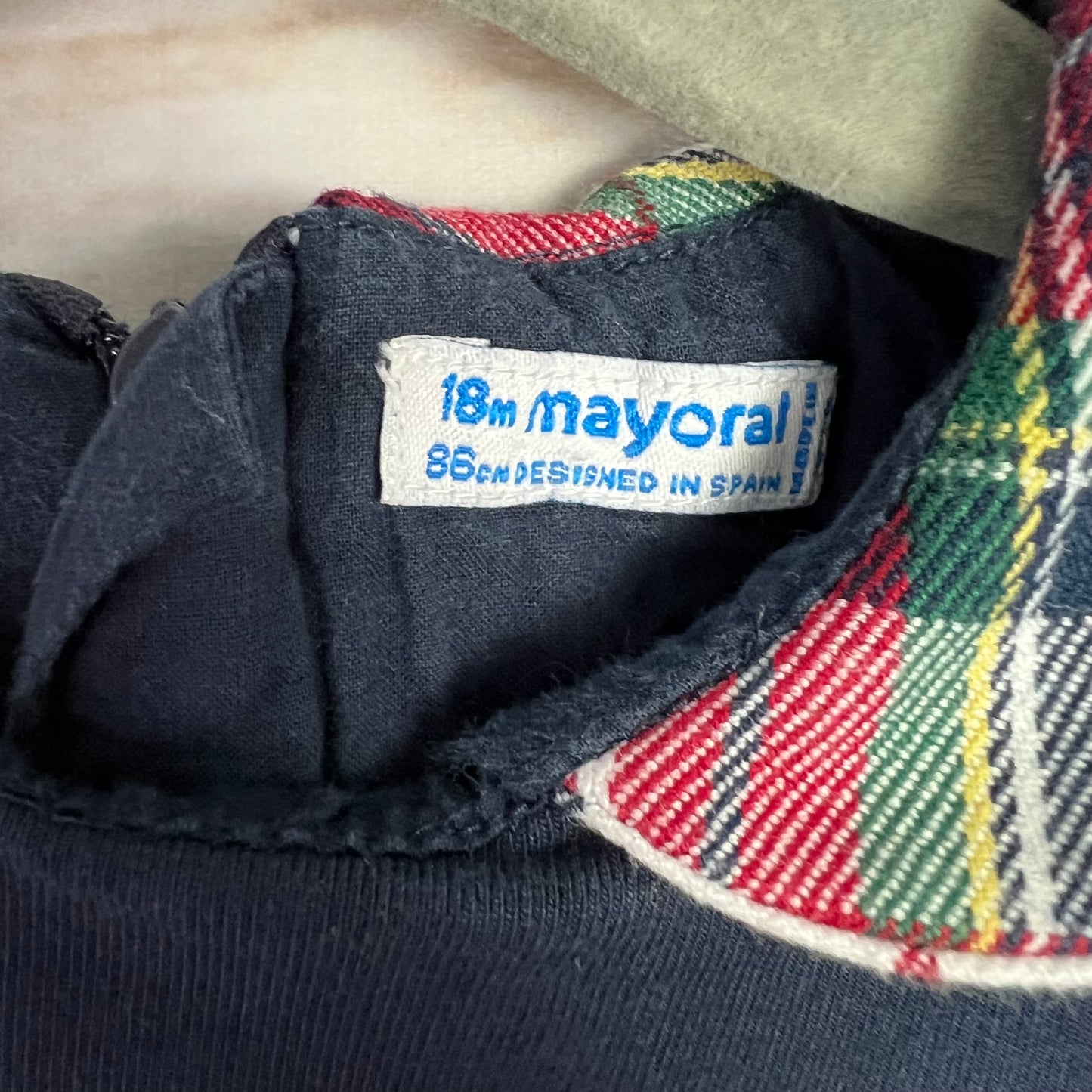 mayoral plaid dress 18M