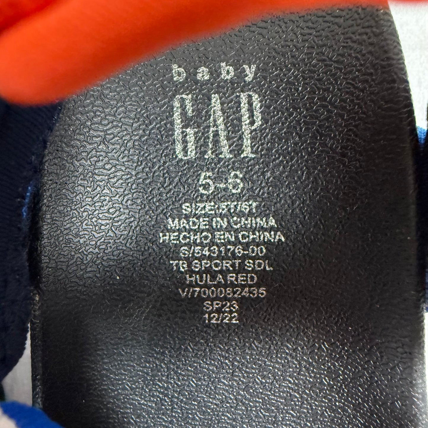 baby gap sporty sandals 5/6C