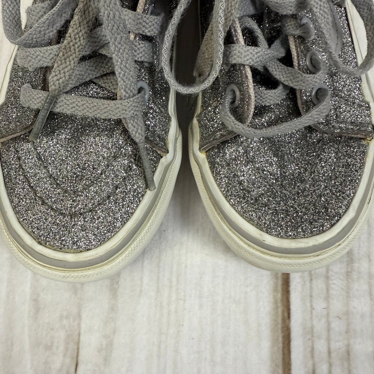 vans glitter sk8 hi zip 10.5C