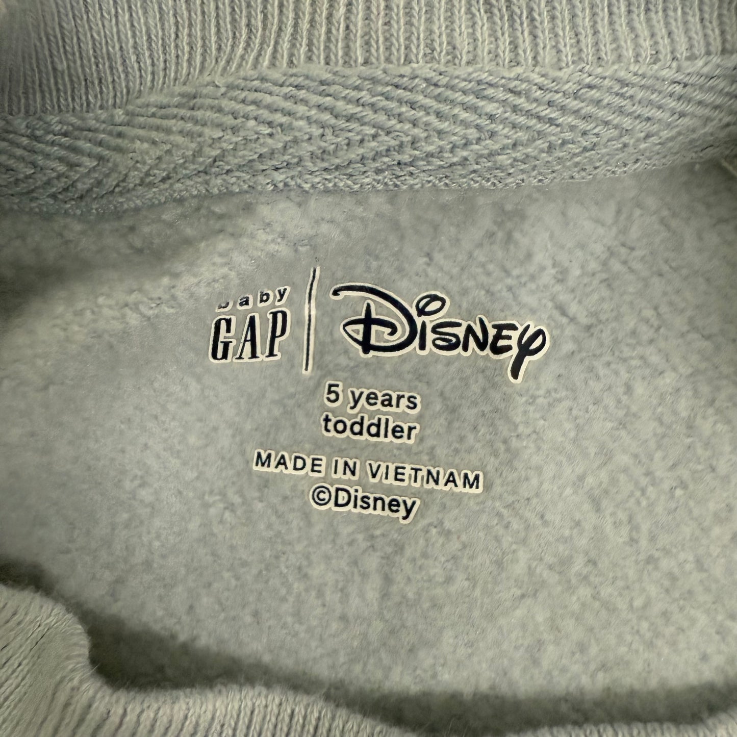 baby gap x disney thumper sweatshirt 5T