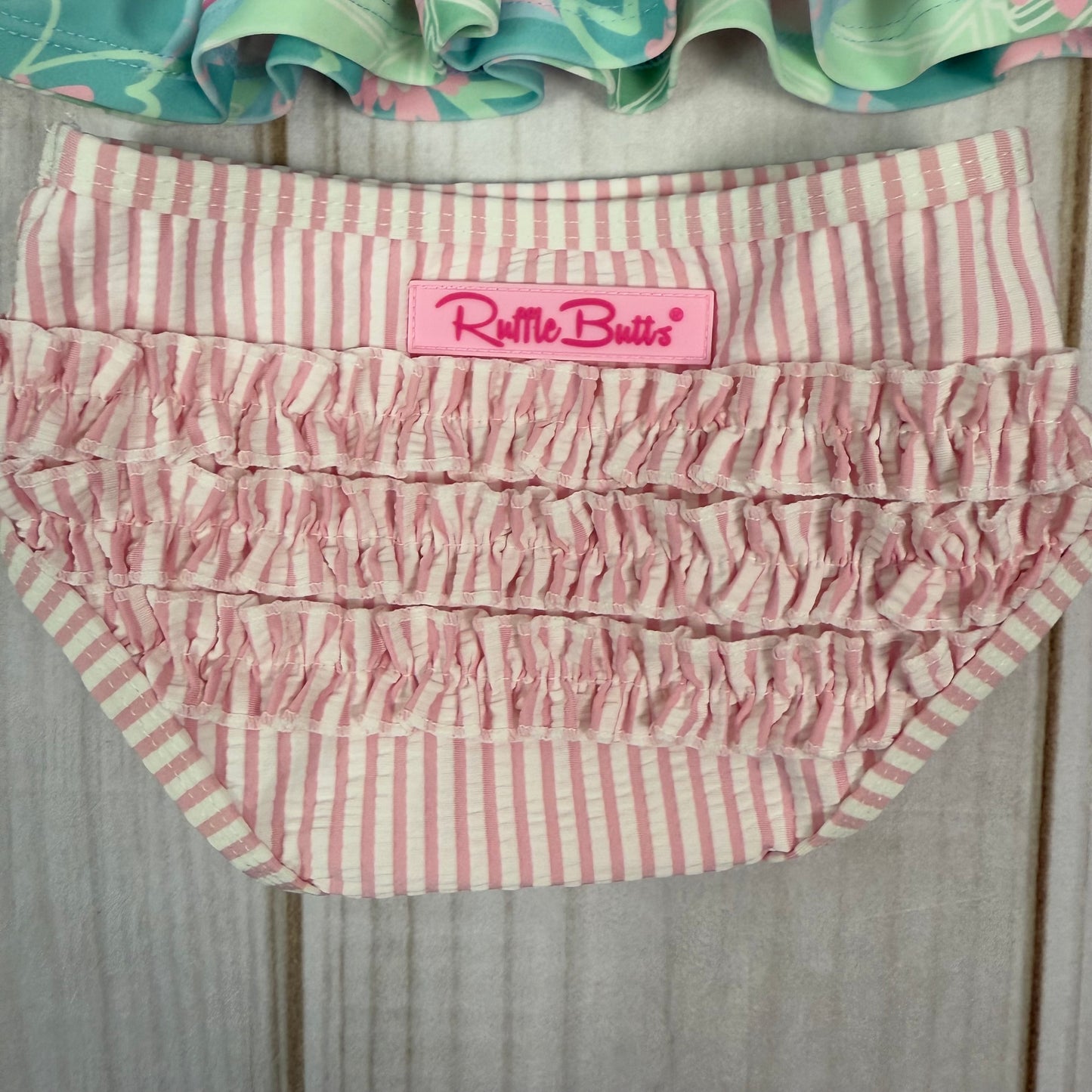 ruffle butts swim set 6-12M