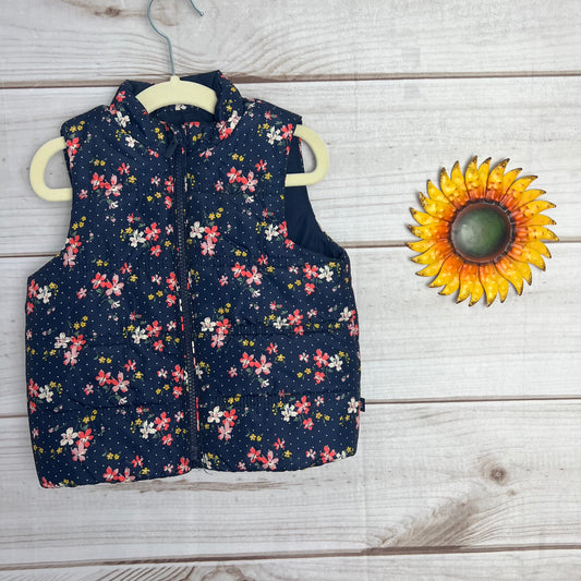 baby gap floral vest 2T