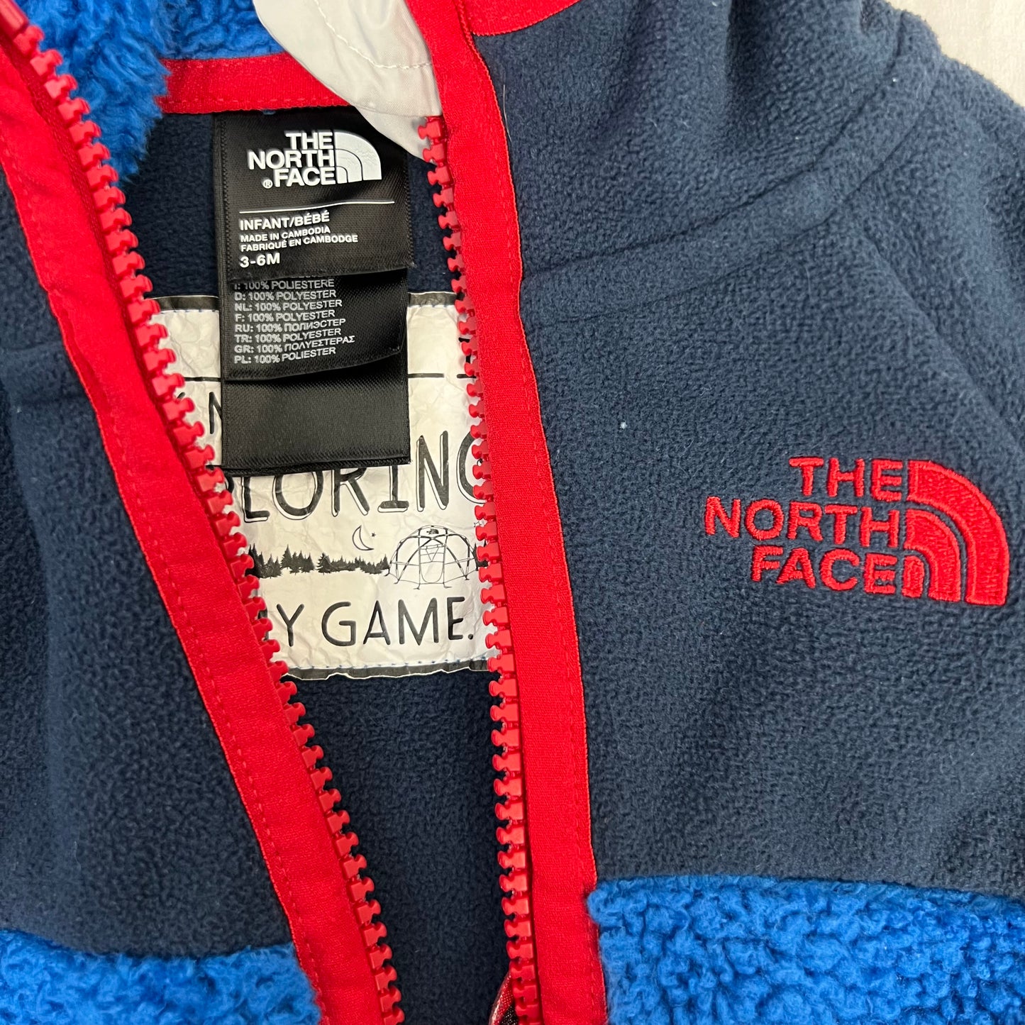 the north face chimboraza fleece bunting 3-6M