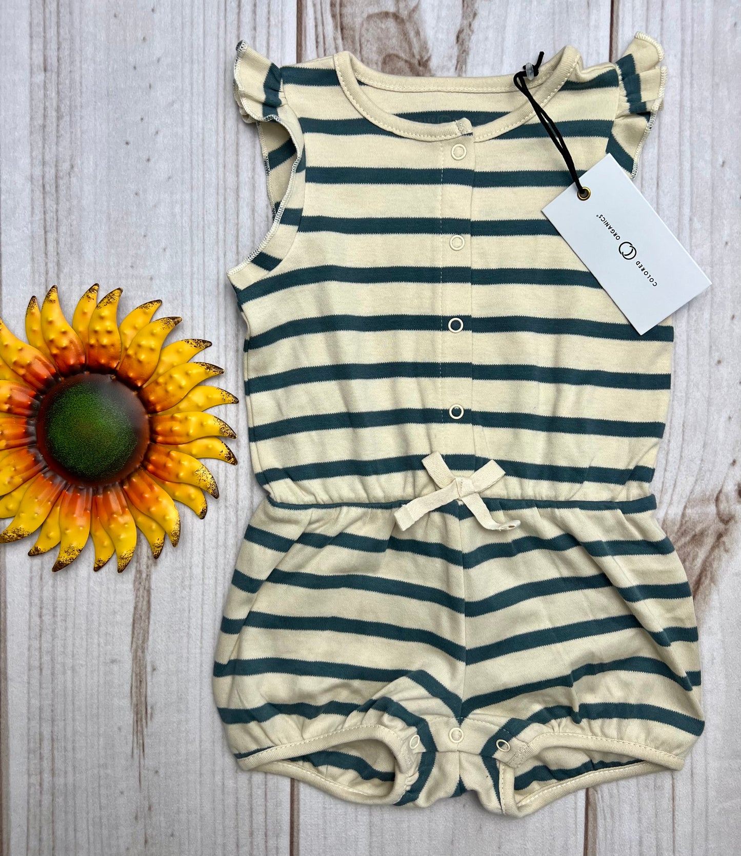 colored organics amelia romper 6-12M