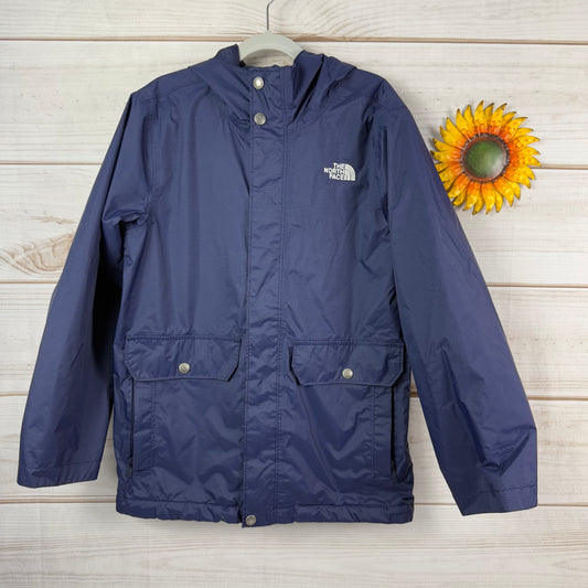 the north face dryvent navy rain jacket