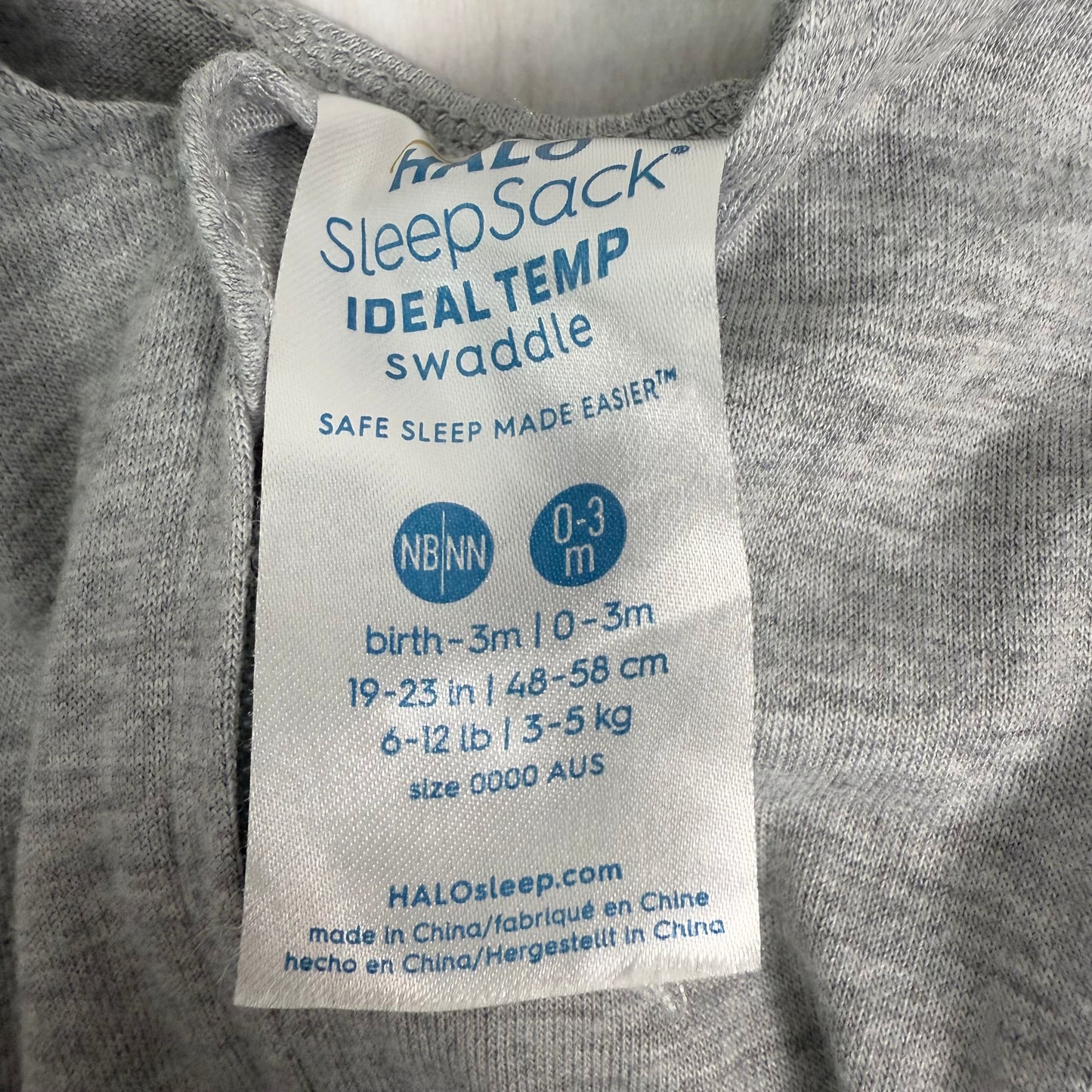 halo ideal temp swaddle NB