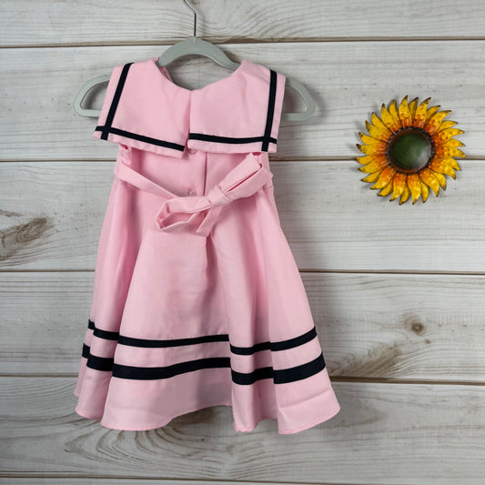 rare editions pink sailor dress 24M