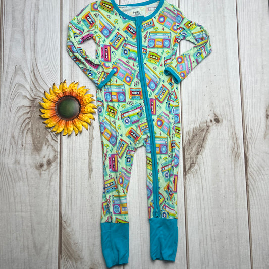 birdie bean jesse zip romper 2T