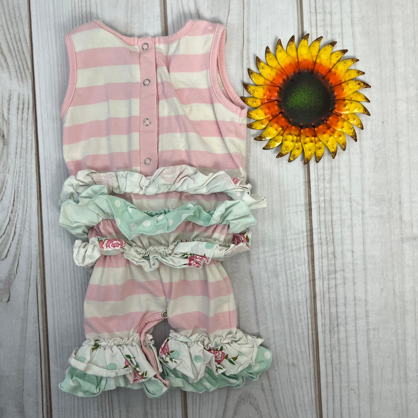 serendipity floral romper 6M