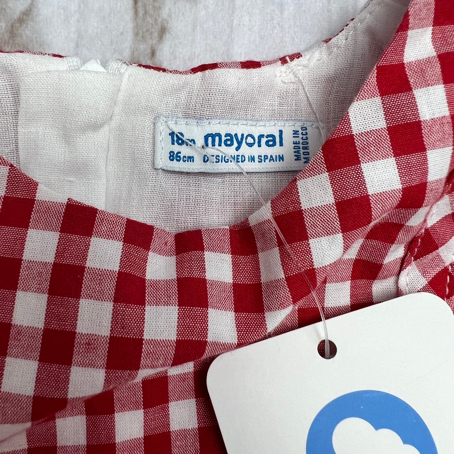 mayoral gingham dress 18M